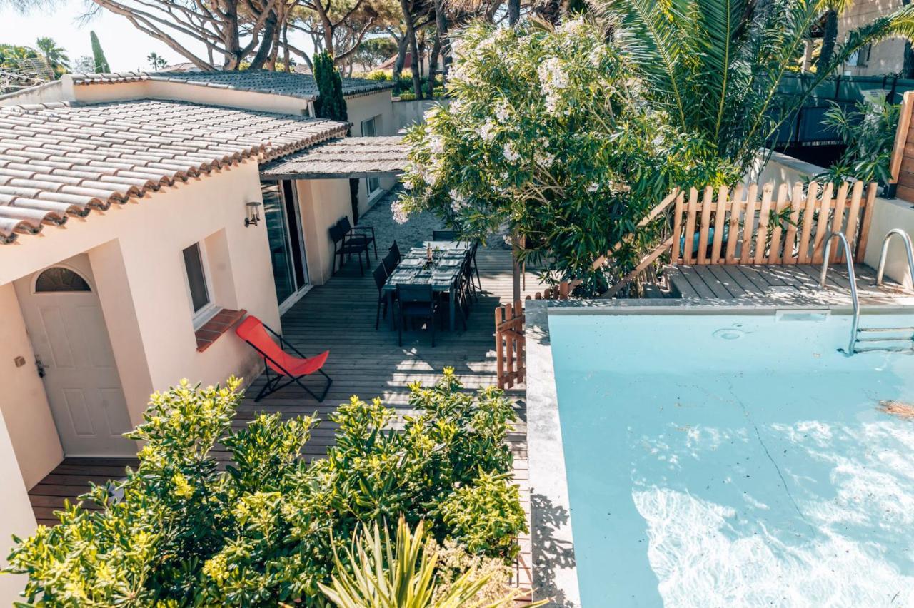 villa privé, plage a pied piscine, parking 2 voitures, 3 chambres 2 sdb Sainte-Maxime Esterno foto