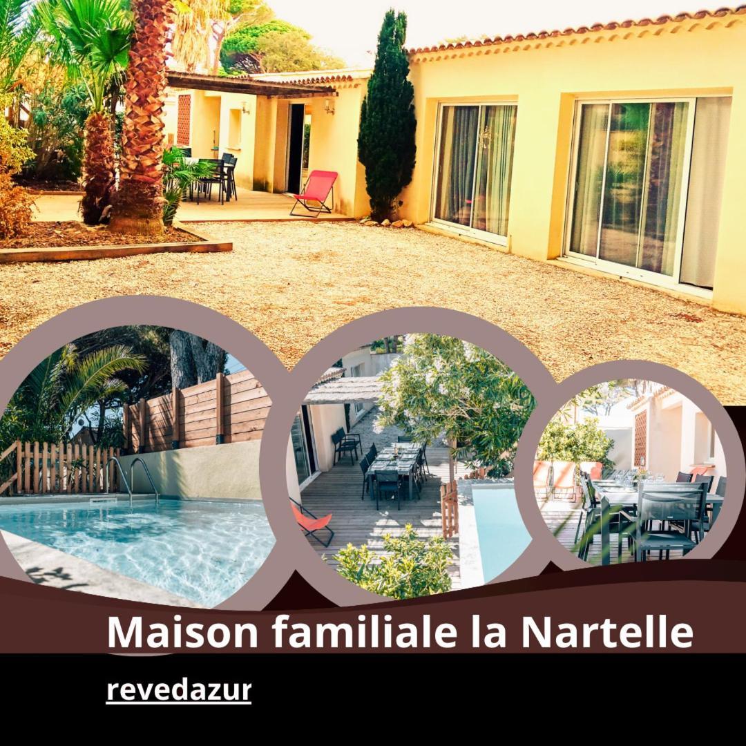 villa privé, plage a pied piscine, parking 2 voitures, 3 chambres 2 sdb Sainte-Maxime Esterno foto